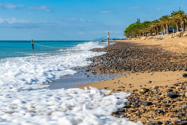 Summer holidays by the sea with blue sky