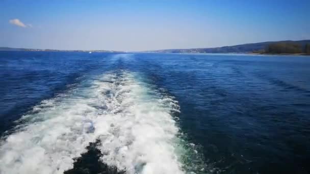 Passeio Barco Lago Constança Férias Verão — Vídeo de Stock