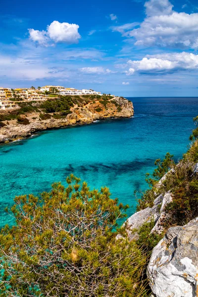 Letnie Wakacje Mallorca Panoramicznym Widokiem Morze — Zdjęcie stockowe
