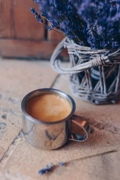 Morning Cup Coffee Window — Stock Photo, Image