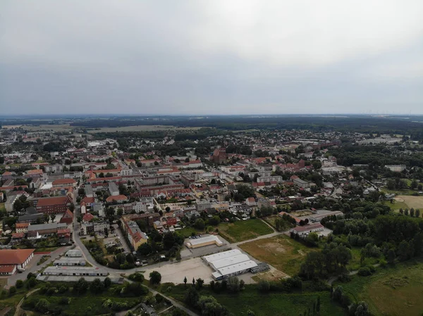 Aerial View Pasewalk Town Vorpommern Greifswald District State Mecklenburg Vorpommern — Stock Photo, Image