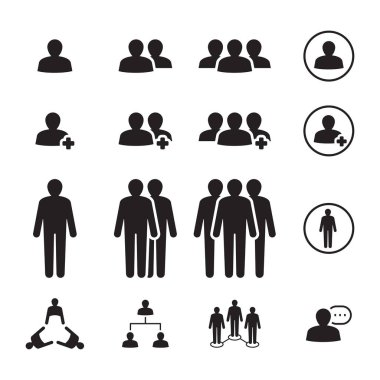 Icon people, vector clipart