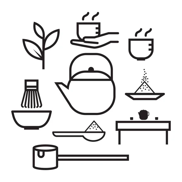 Значок Японії чай, вектор — стоковий вектор