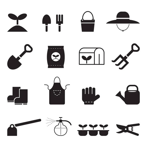 Pictogram agrarische werktuigen, vector — Stockvector