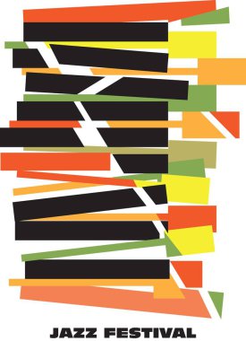 Yaratıcı kavramsal müzik festivali vektörü. Müzik aletleri.