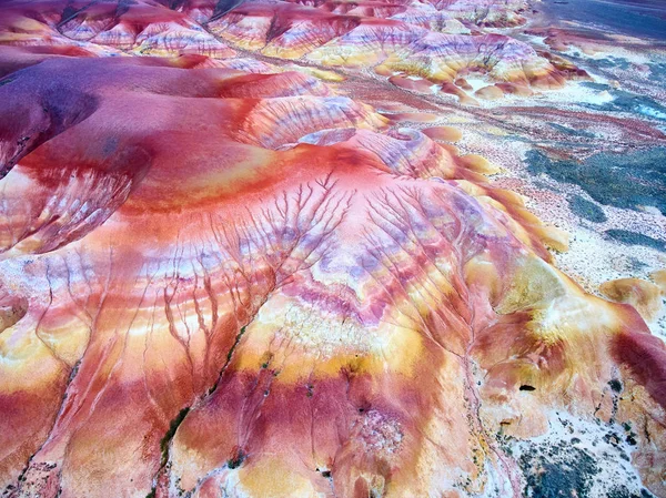 Formations Craie Colorée Dans Les Montagnes Akzhar Kazakhstan Formations Craie — Photo
