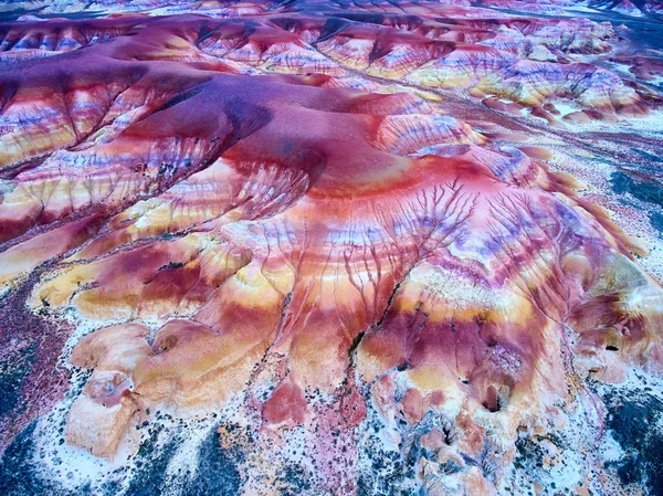 Formations Craie Colorée Dans Les Montagnes Akzhar Kazakhstan Formations Craie — Photo
