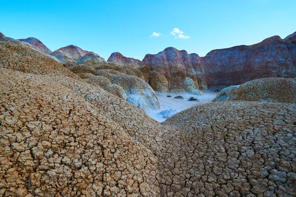 Formations Craie Colorée Dans Les Montagnes Akzhar Musée Géologique Sous — Photo