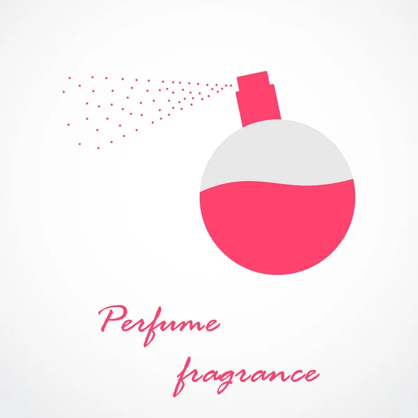 Frasco Perfume Logotipo Plano —  Vetores de Stock