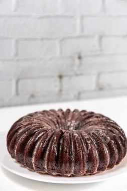 Çilekli çikolatalı kek.