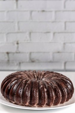 Çilekli çikolatalı kek.