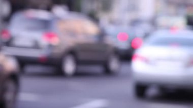 Bitirim. Hareket bulanıklığı trafik sıkışıklığı. Odak bulanıklık.