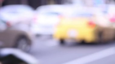 Bitirim. Hareket bulanıklığı trafik sıkışıklığı. Odak bulanıklık.