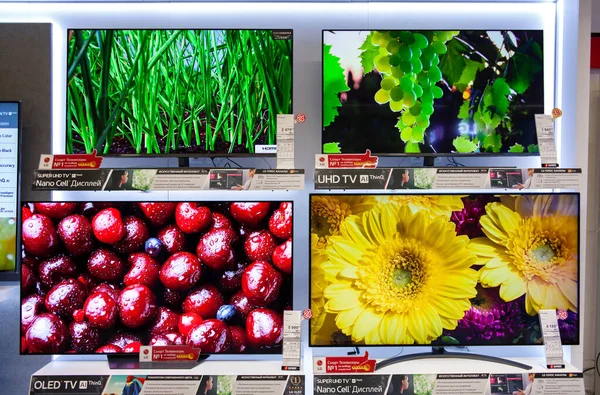 Minsk Belarus Juin 2020 Avec Technologie Oled Dans Magasin Marque — Photo