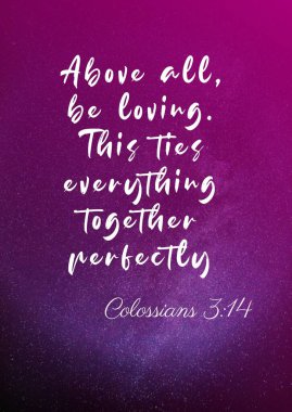 Bibel Sözcükleri Colossianlar 3: 14 