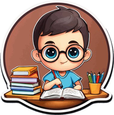 Çalışan ve Öğrenen Genç Bir Çocuğun Büyüleyici Çizimi