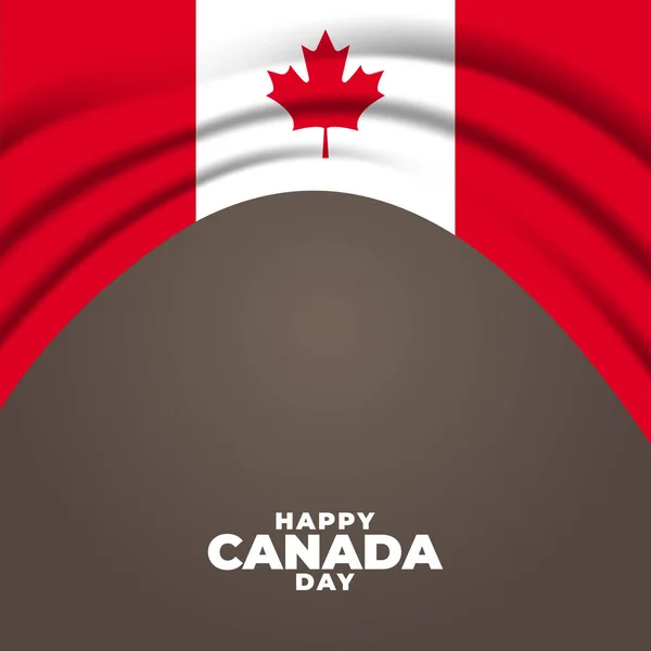 National Day of Canada (Canada: Fete du Canada or Dominion Day). Celebrated annually on July 1 in Canada. vector illustration