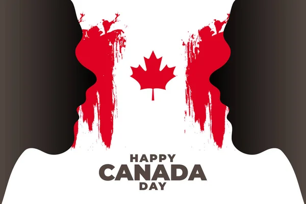 Fete du Canada (Translate: Canada day) is the Canada National Day and Republic Day, which is celebrated on July 1 each year. vector illustration