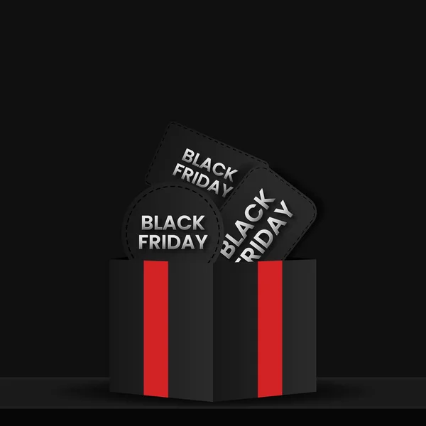 Black Friday Sale Banner Concept Vector Illustration — Stock Vector
