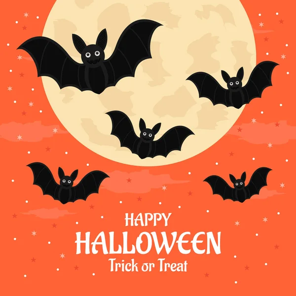 Design Plat Fond Halloween Illustration Vectorielle — Image vectorielle