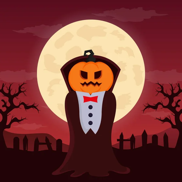 Plano Fundo Projeto Halloween Ilustração Vetorial — Vetor de Stock