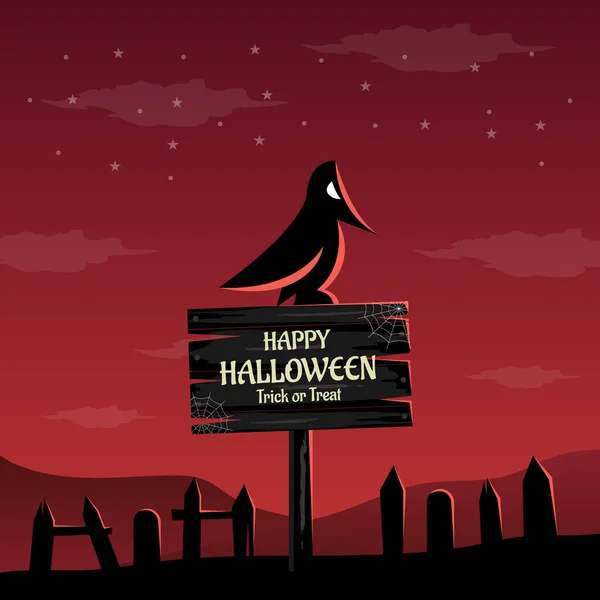 Design Plat Fond Halloween Illustration Vectorielle — Image vectorielle