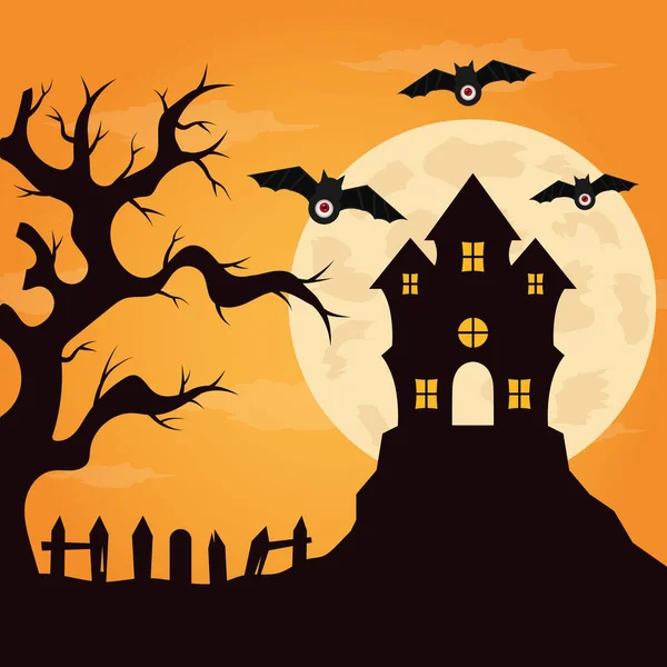 Plano Fundo Projeto Halloween Ilustração Vetorial — Vetor de Stock