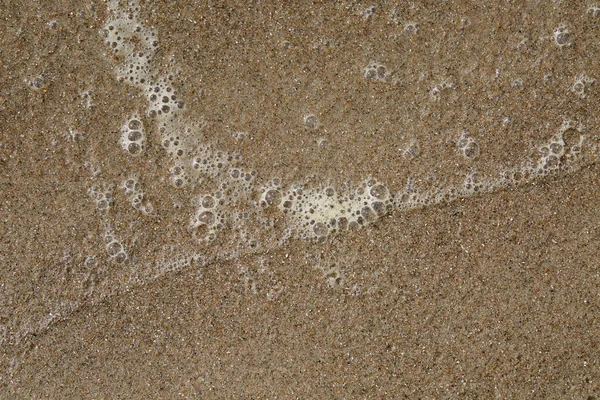 Närbild Vattenbubblor Sanden — Stockfoto