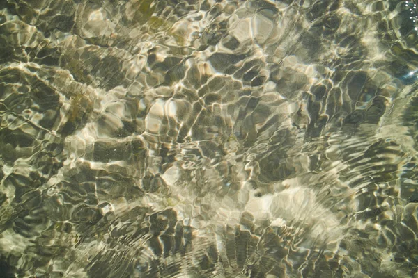Clear Wavy Water Making Pattern — Stock Photo, Image