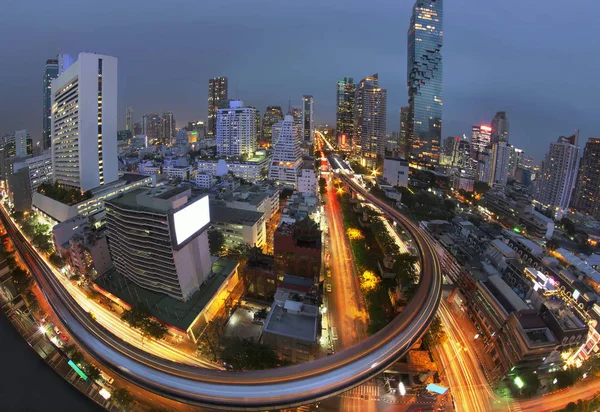 Bangkok Die Stadt Niemals Auf Wolkenkratzer Schlafen — Stockfoto