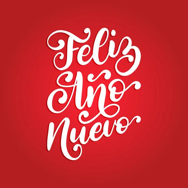 Feliz Ano Nuevo Traduit Espagnol Comme Bonne Année — Image vectorielle