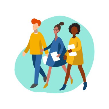 Vektör insanlar illüstrasyon renk 