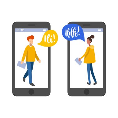 online dating illüstrasyon