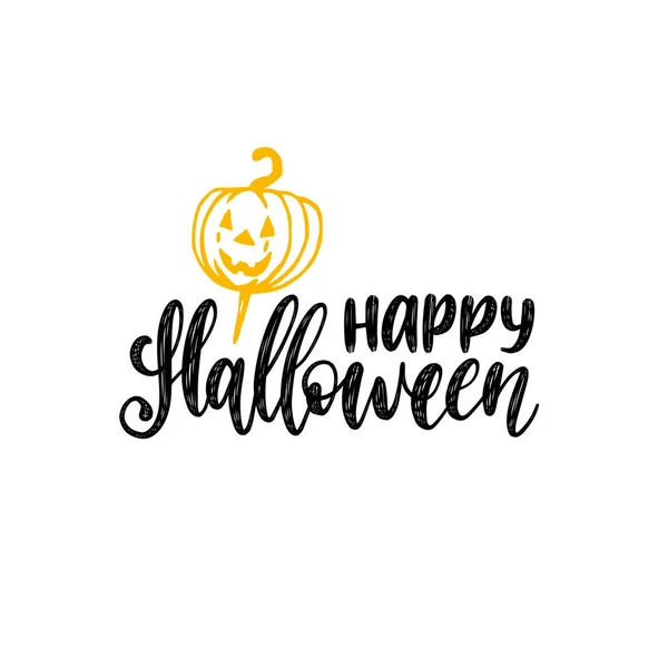 Tarjeta de felicitación feliz Halloween — Vector de stock