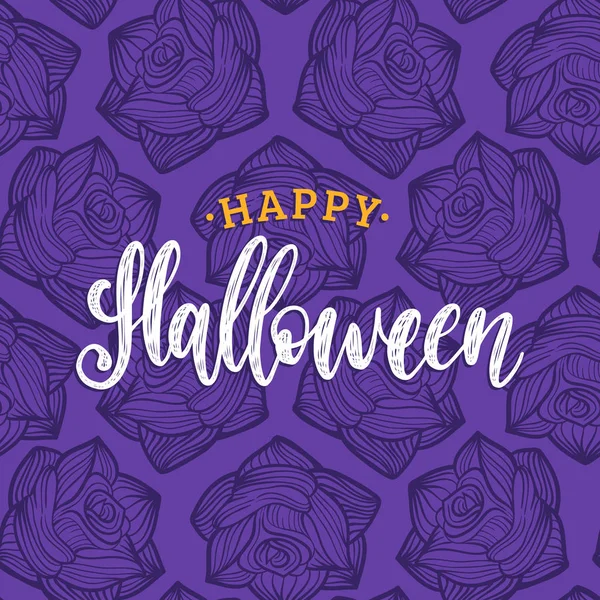 Happy halloween greeting card — Stock Vector