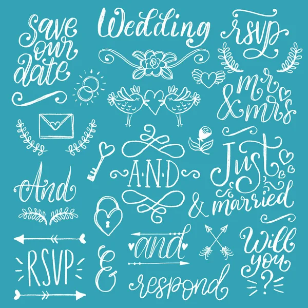 Signes Mariage Illustration Vectorielle — Image vectorielle