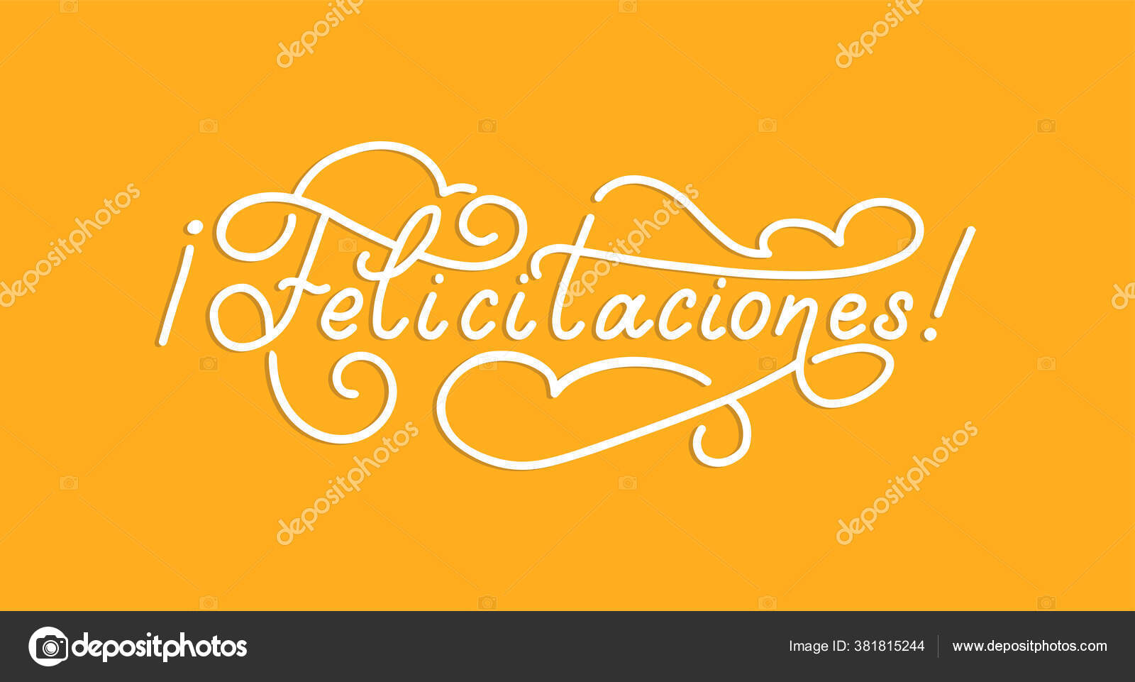 Bienvenida calligraphy spanish translation Vector Image