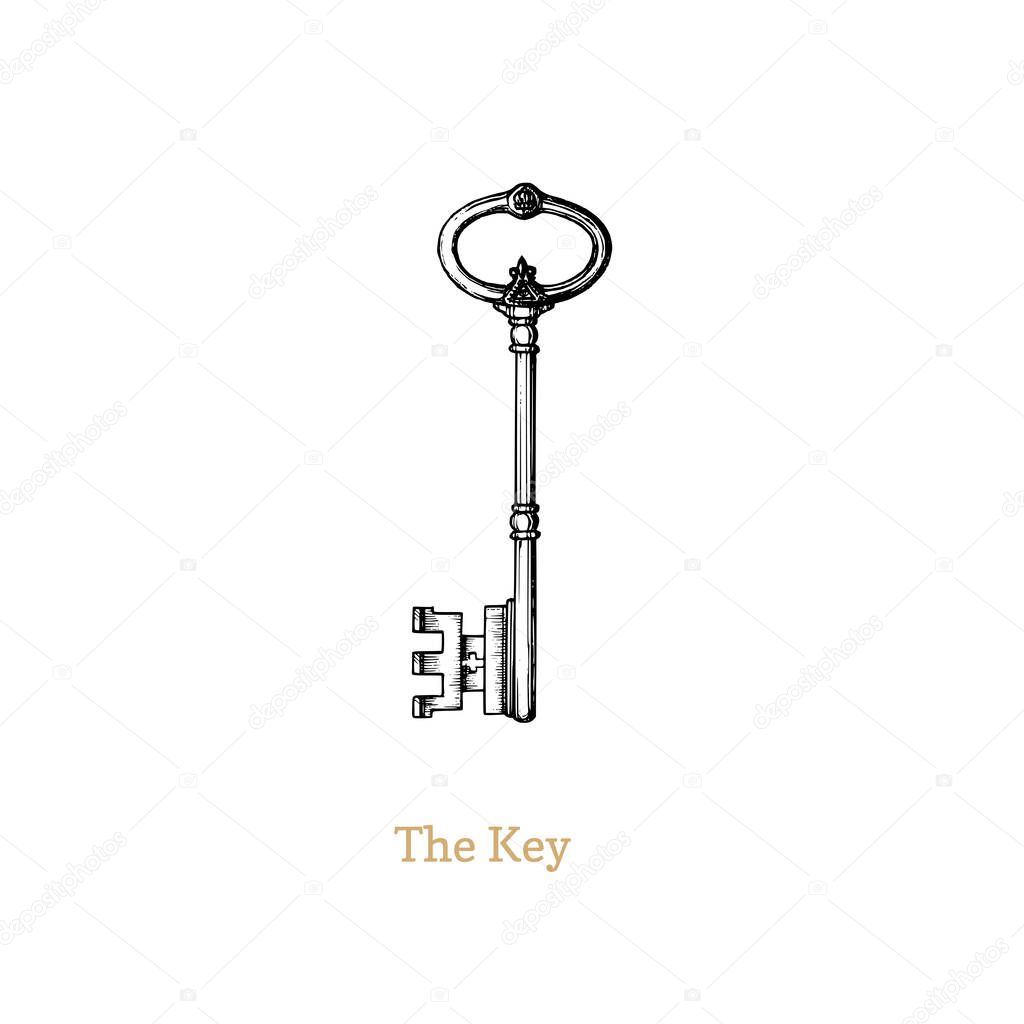 The Key of Knowledge and Power,vector illustration