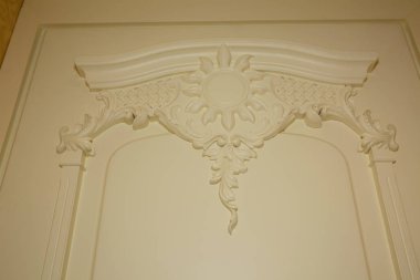 Vintage tarzı güzel desen ile ahşap kapı closeup çekim 