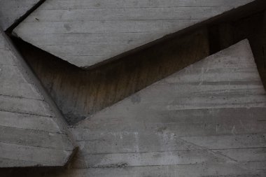 Soyut beton geometrik duvar