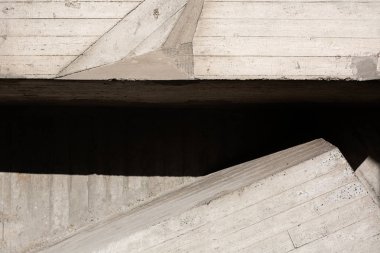 Gri beton duvar açık