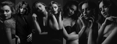 Siyah sütyen giyen muhteşem kız ile çekim Kiti