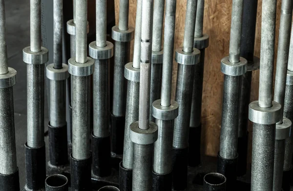 Old Metal Bars Old Gym Hard Exercise Morning — Stock Photo, Image