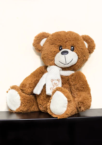 Teddy bear soft toy in child\'s bedroom