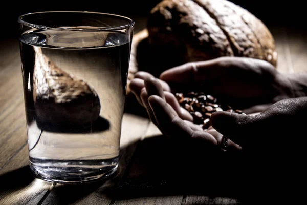 Vasten Voor Brood Water Geest Versterken — Stockfoto