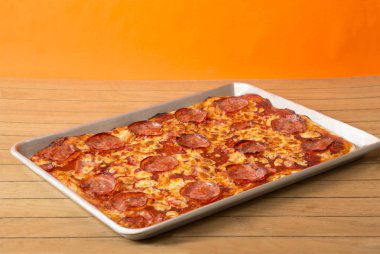 detaylara güzel geleneksel pizza