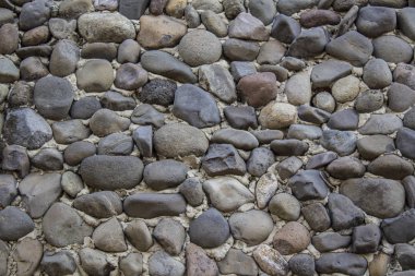 Grunge stile adobe tuğla duvar vintage Meksika eski şehirde.