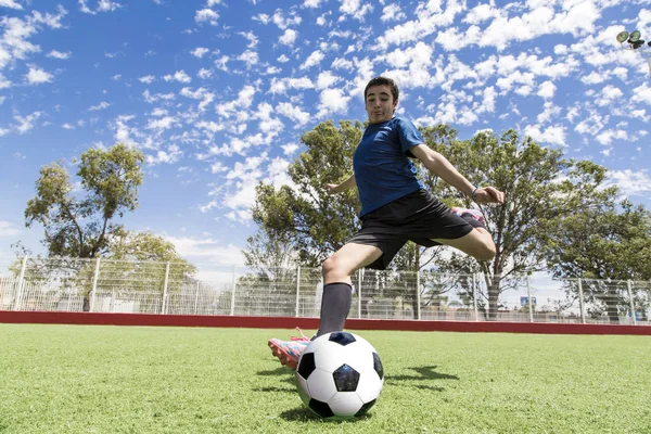 Futbolista Acción — Foto de Stock