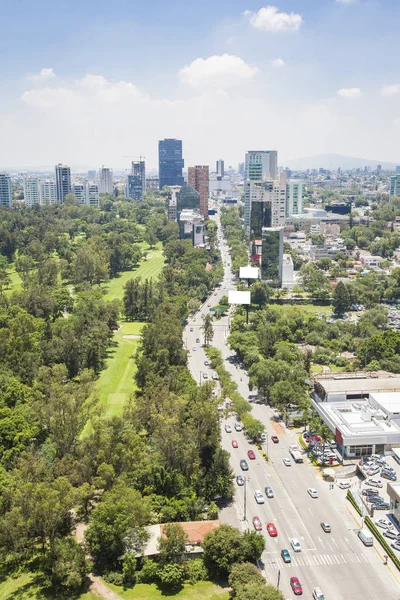 Vista Construcción Las Plazas Comerciales Cielo — Foto de Stock