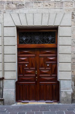 Kapı sömürge ev morelia michoacan., Meksika